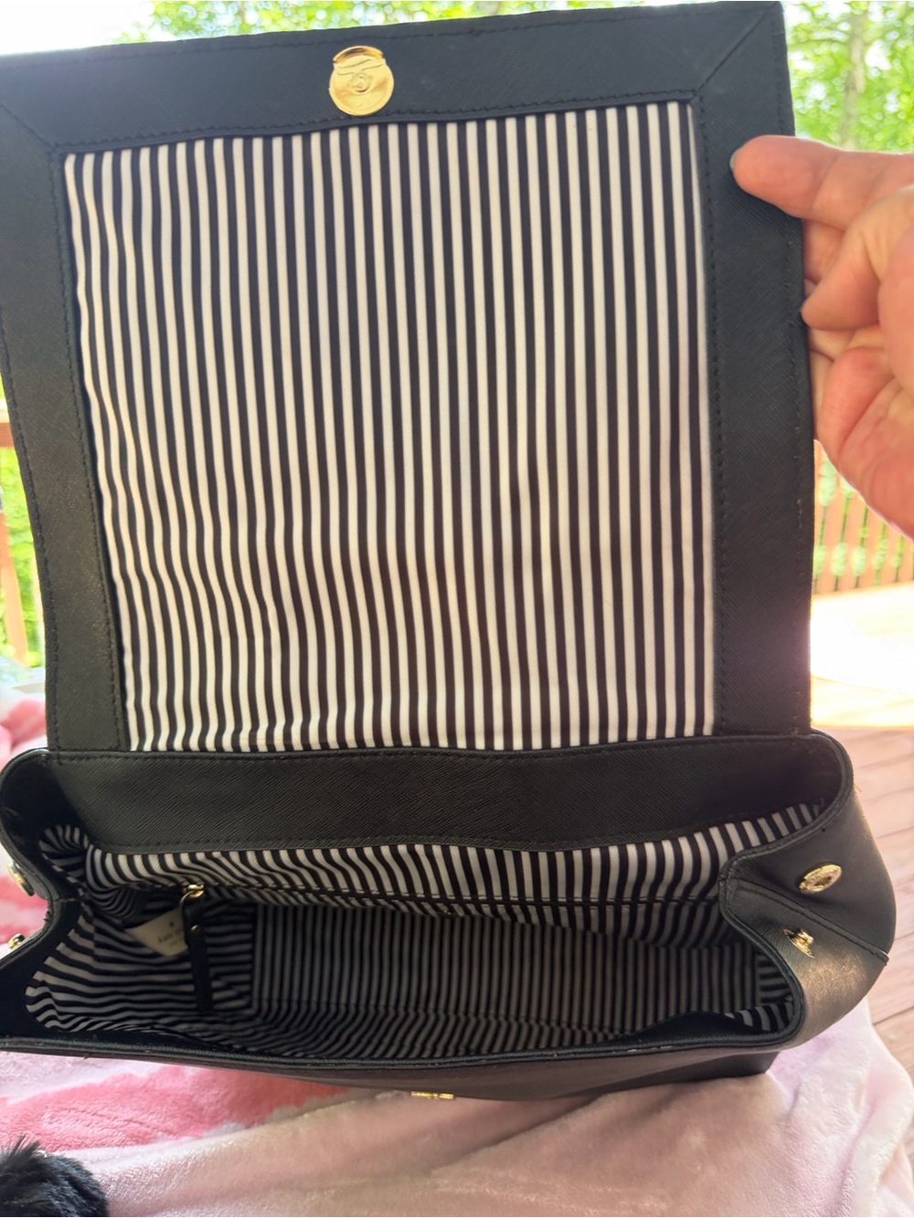 kate spade Summerville Rd Megyn Backpack Free Scarf/ks Card Holder/Pom Pom - Picture 3 of 7